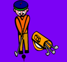 Dibujo Jugador de golf II pintado por jajaja