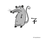 Dibujo Rata pintado por lucasvazzano