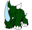 Dibujo Rinoceronte II pintado por joako