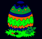 Dibujo Huevo de pascua 2 pintado por aldana