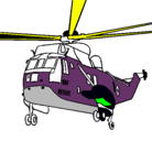 Dibujo Helicóptero al rescate pintado por LUISNOE