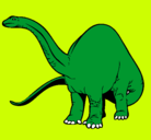 Dibujo Braquiosaurio II pintado por oscar