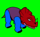 Dibujo Triceratops II pintado por ggg