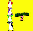 Dibujo Madagascar 2 Pingüinos pintado por ramon