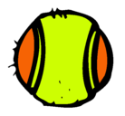 Dibujo Pelota de tenis pintado por fracnisco