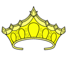 Dibujo Tiara pintado por corona