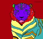 Dibujo Tigre pintado por lachola