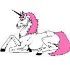 Dibujo Unicornio sentado pintado por dannapaola