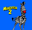 Dibujo Madagascar 2 Marty pintado por sagrario