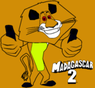 Dibujo Madagascar 2 Alex pintado por Giulian