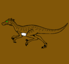 Dibujo Velociraptor pintado por pablo