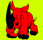 Dibujo Rinoceronte II pintado por sheila