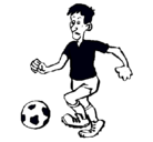 Dibujo Jugador de fútbol pintado por fracnisco