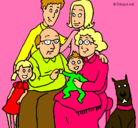 Dibujo Familia pintado por KARINA