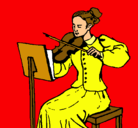 Dibujo Dama violinista pintado por keivinvasquez