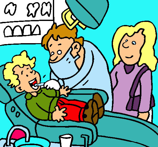 Niño en el dentista