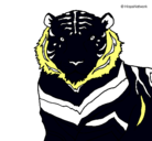 Dibujo Tigre pintado por ben10