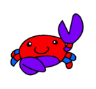 Dibujo Acuarel el cangrejo pintado por eliotulisses