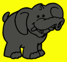 Dibujo Elefante pintado por lesly