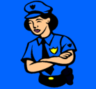 Dibujo Mujer policía pintado por brandon