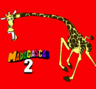 Dibujo Madagascar 2 Melman 2 pintado por titan