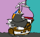 Dibujo Barco pintado por nahuelalexis
