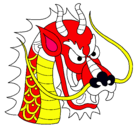 Dibujo Cabeza de dragón pintado por ricardo