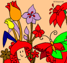Dibujo Fauna y flora pintado por melisa