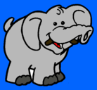 Dibujo Elefante pintado por p.x.m.g.