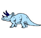 Dibujo Triceratops pintado por camilo-dinosaurio3