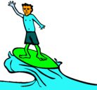 Dibujo Surfista pintado por maxi