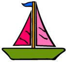 Dibujo Barco velero pintado por JUAN