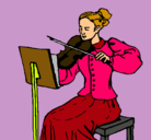 Dibujo Dama violinista pintado por geyremrodriguez