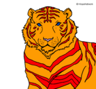 Dibujo Tigre pintado por eder