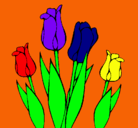 Dibujo Tulipanes pintado por lisbeth