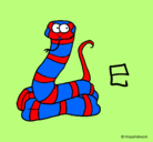 Dibujo Serpiente pintado por yesica
