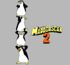 Dibujo Madagascar 2 Pingüinos pintado por Felipe