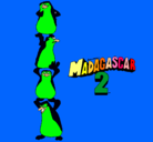 Dibujo Madagascar 2 Pingüinos pintado por tonix