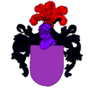 Dibujo Escudo de armas y casco pintado por sha17sha