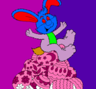 Dibujo Conejo de Pascua pintado por valejuliyluilli
