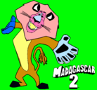 Dibujo Madagascar 2 Alex 2 pintado por Andreina