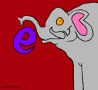 Dibujo Elefante pintado por cesar