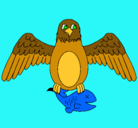 Dibujo Águila cazando pintado por danieladiazsoto