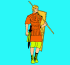 Dibujo Soldado romano pintado por TOMAS