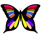 Dibujo Mariposa pintado por arely