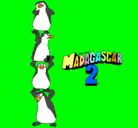 Dibujo Madagascar 2 Pingüinos pintado por roon
