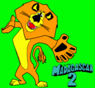 Dibujo Madagascar 2 Alex 2 pintado por jose