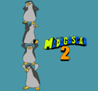Dibujo Madagascar 2 Pingüinos pintado por ANDREINA