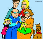 Dibujo Familia pintado por osiris