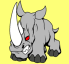 Dibujo Rinoceronte II pintado por gerardotorresramirez
